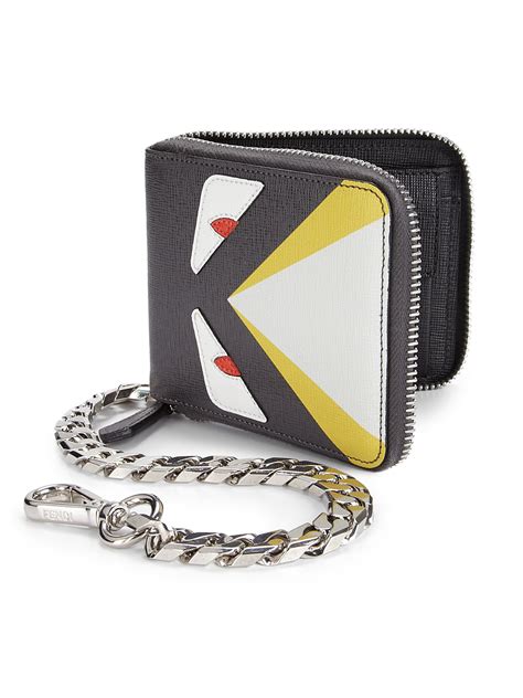 men's fendi wallets sale|Fendi zipper wallet.